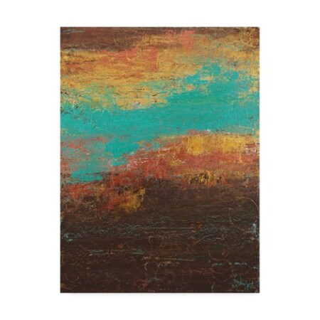 Hilary Winfield 'Modern Industrial Blue Cloud' Canvas Art,35x47